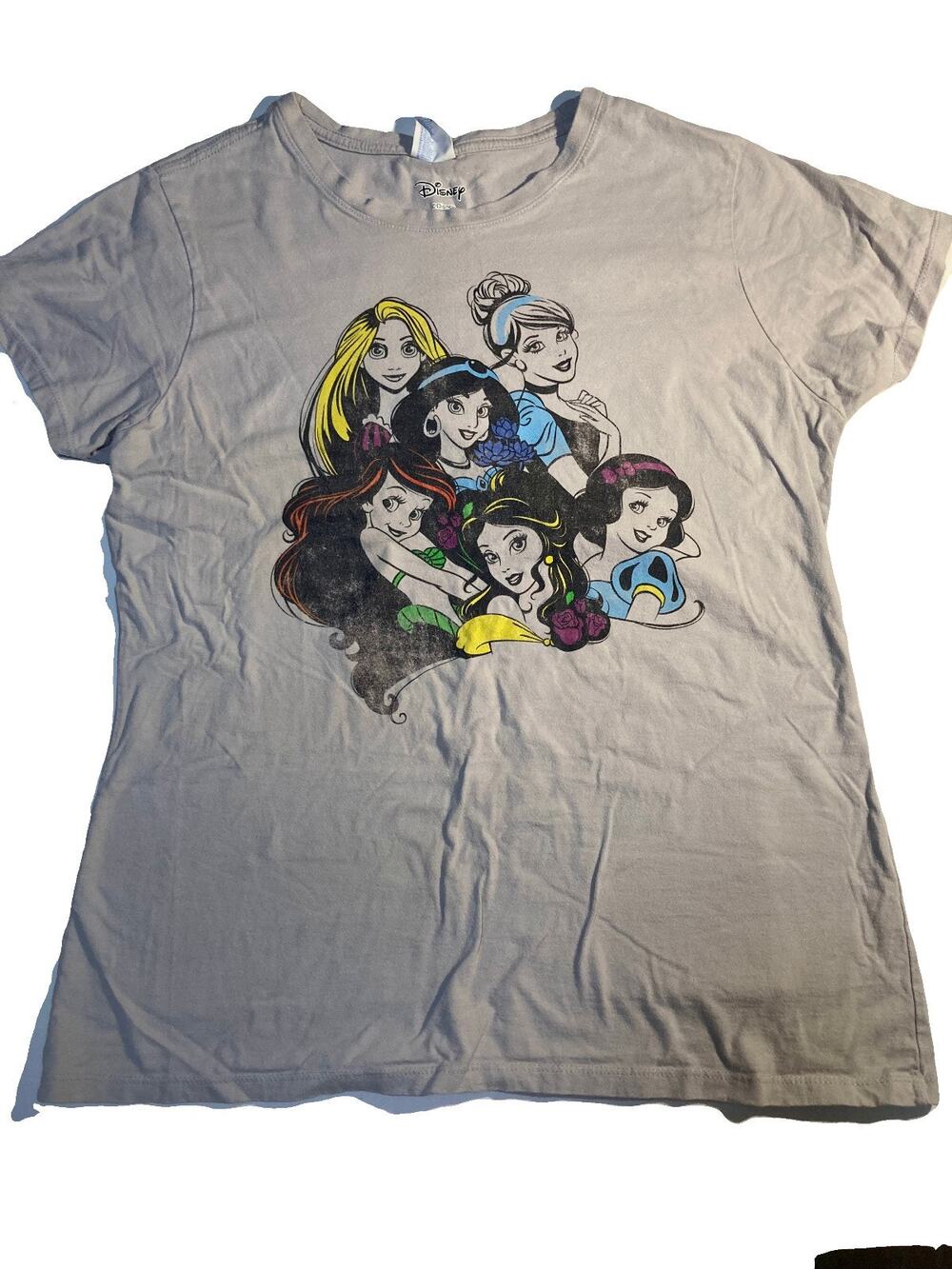 Disney Princess Womens T-shirt Ring Spun faded L
